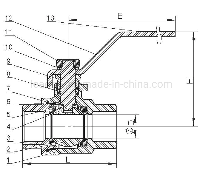 Ss Stainless Steel 2PC Ball Valves